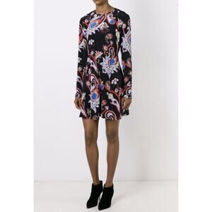 Mary Katrantzou 100% Silk Dress Size 6 McBay Paisley forest fairy $2942 NWT